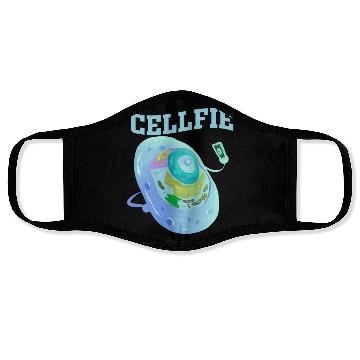Discover Funny Cellfie Cell Biology Teacher Selfie Dad Face Masks