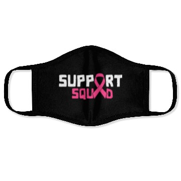 Discover Support Squad - Beat Breast Cancer Face Masks