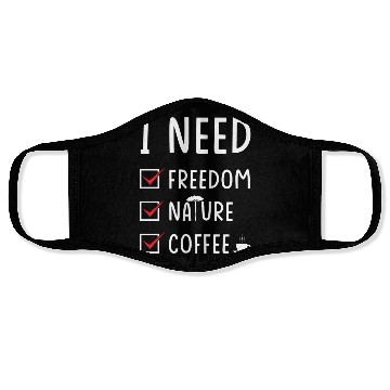 Discover Freedom Nature Coffee Face Masks