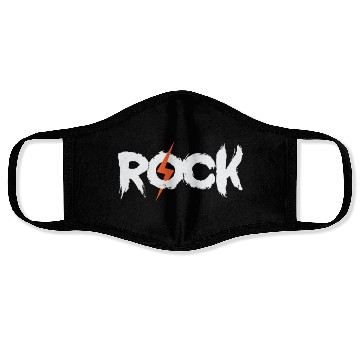 Discover Rock Music Style Genre Guitar Rock Band Face Masks