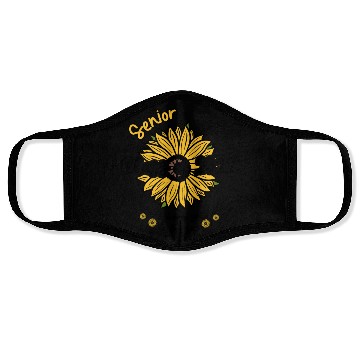 Discover Senior 2022 Class Of 2022 Sunflower Face Masks