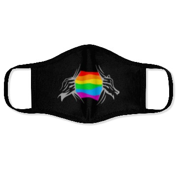 Discover Lesbian Gay Pride LGBT Super Strong Face Masks