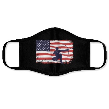 Discover American flag Arrowtag Face Masks