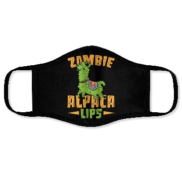 Discover Zombie Alpacalips Llama Lover Alpaca Whisperer Face Masks