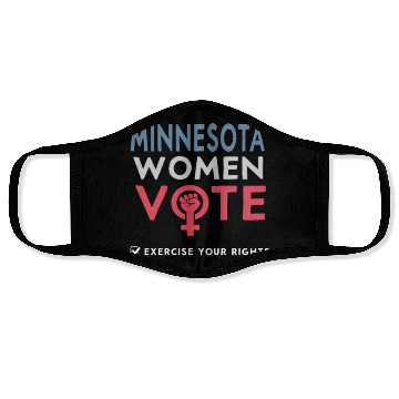 Discover Minnesota Women Vote Voter 2022 Election Feminist Face Masks