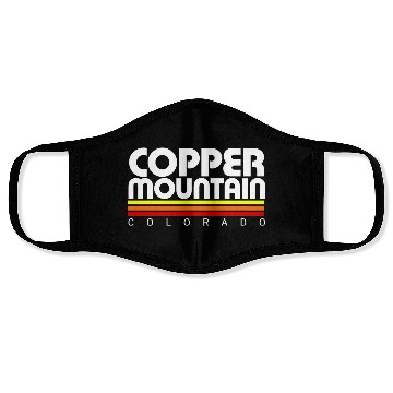 Discover Retro Copper Mountain Colorado Face Masks