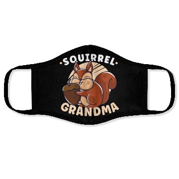 Discover Funny Squirrel Fan Squirrel Lover Chipmunk Addict Face Masks