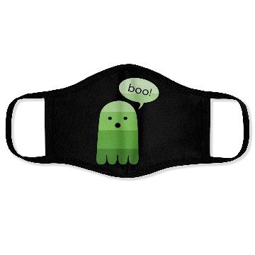 Discover Green Boo Ghost Halloween Face Masks