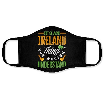 Discover Irish Ireland St.Patricks Day Gift Face Masks