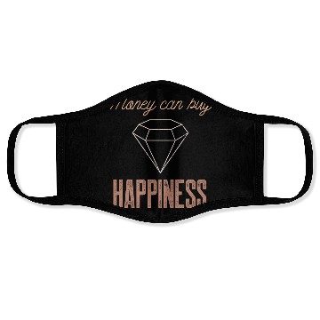 Discover Jewelry Bling Money Can Buy Happiness Funny Diamon Face Masks