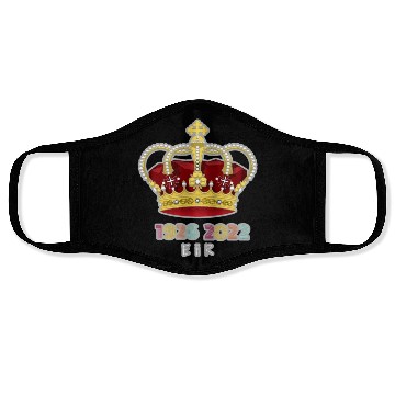 Discover Queen Elizabeth II Royal Coat Emblem Monarch Crown Face Masks