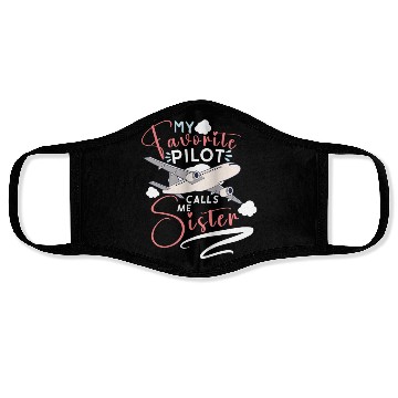 Discover Pilot Aviation Airplane Airline Captain Aviator Face Masks