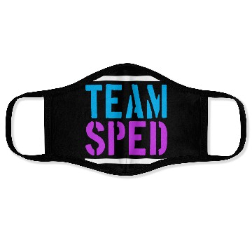 Discover Special Education Teacher Team Sped Face Masks
