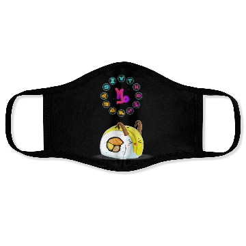 Discover Japanese Sushi Funny Capricorn Zodiac Sushi Lover Face Masks