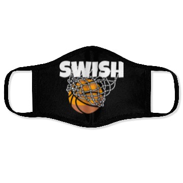 Discover Basketball Swish Matching Photo Face Masks