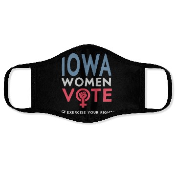 Discover Iowa Women Vote Voter 2022 Election Feminist Face Masks