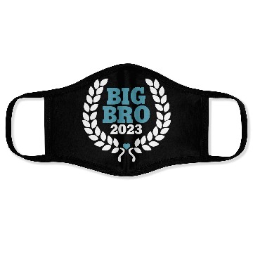 Discover Big Bro 2023 - Big Brother Baby Birth Boy Gift Face Masks