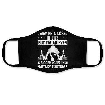 Discover Fantasy Football Looser Funny Humor Fantasy Team Face Masks