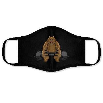 Discover Weightlifting Bear Face Masks