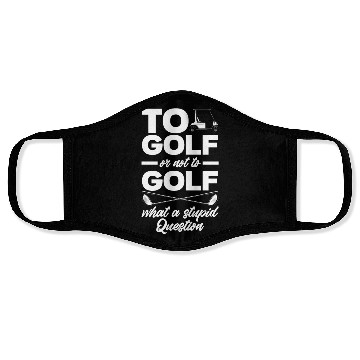 Discover Funny Golf Golfer Golfing Gift Face Masks