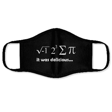 Discover pi delicious Face Masks