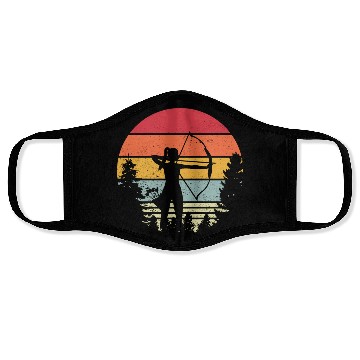Discover Archery Lady Bows And Arrows Hunting Sports Face Masks