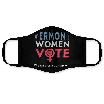 Discover Vermont Women Vote Voter 2022 Election Feminist Face Masks