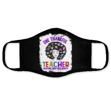 Discover One Thankful Teacher, Hispanic Heritage month Face Masks
