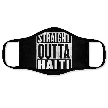 Discover Haiti Straight Outta Haiti Face Masks