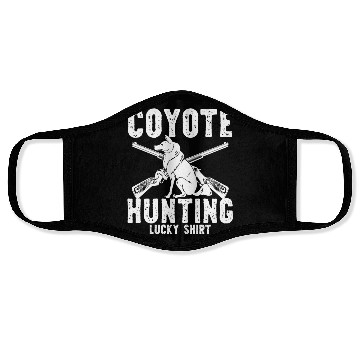 Discover Coyote Trapping Coyote Hunting Yote Hunting Gift Face Masks