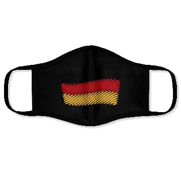 Discover National Flag Of Germany (Scribble) Face Masks