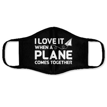 Discover Airline Pilot Pun Plane Together Aircraft Pilot Face Masks