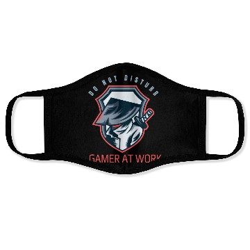 Discover Do Not Disturb Gamer At Work-Gaming Lover Face Masks
