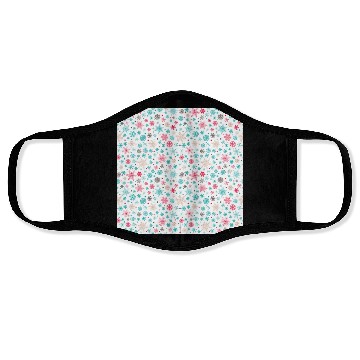 Discover Snowflakes Pattern Colorful Face Masks