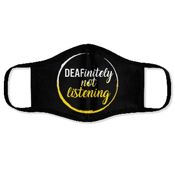 Discover Deaf Awareness Month Face Masks, Deafinitely Not