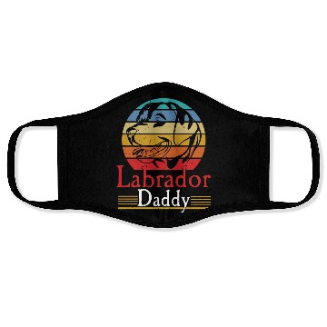 Discover Funny Mans Labrador Daddy Retriever Dad Matching Face Masks