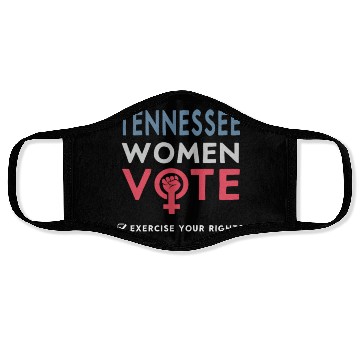 Discover Tennessee Women Vote Voter 2022 Election Feminist Face Masks