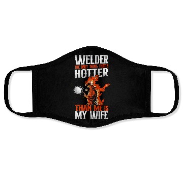 Discover Welder Welding Husband Wife Face Masks