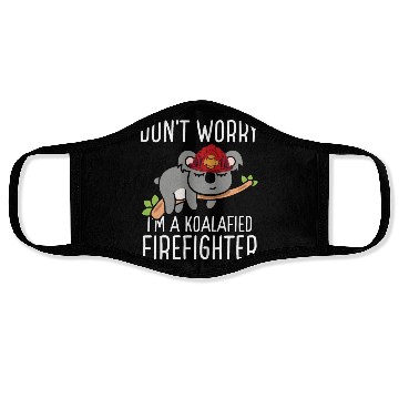Discover Firefighter Fire Hose Koala Rescueer Firefighter Face Masks