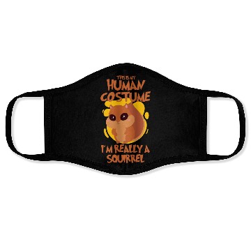 Discover Funny Squirrel Fan Squirrel Lover Chipmunk Addict Face Masks