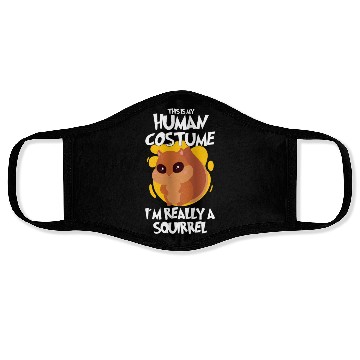 Discover Funny Squirrel Fan Squirrel Lover Chipmunk Addict Face Masks