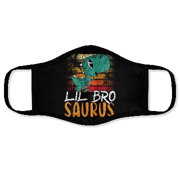 Discover Lil Bro Saurus Best Bro Ever Brotherhood Dinosaur Face Masks
