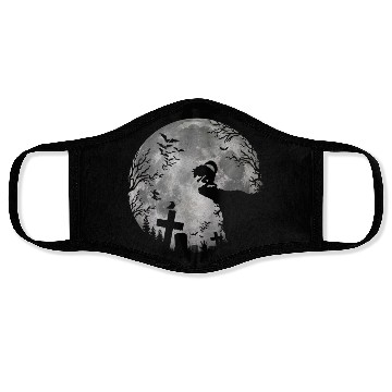 Discover Halloween Werewolf Full Moon Bats and Black trick Face Masks