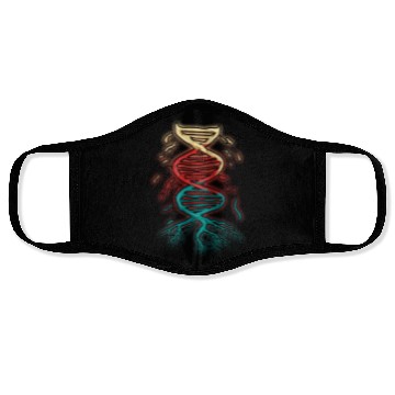 Discover Dna Strand Sequence Biology Science Face Masks