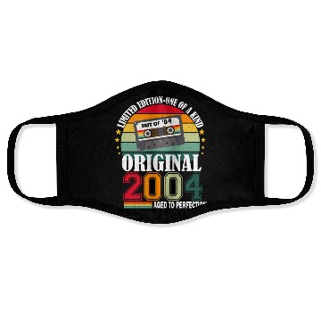Discover 2004 Vintage Vintage Retro Birthday Gift Face Masks