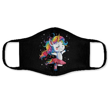 Discover Unicorn Ballet Dancer Face Masks