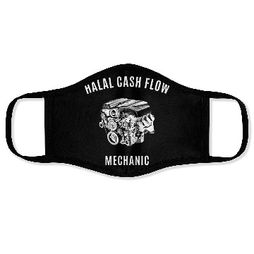 Discover Halal Cash Flow - Mechanic White Face Masks