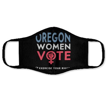 Discover Oregon Women Vote Voter 2022 Election Feminist Face Masks