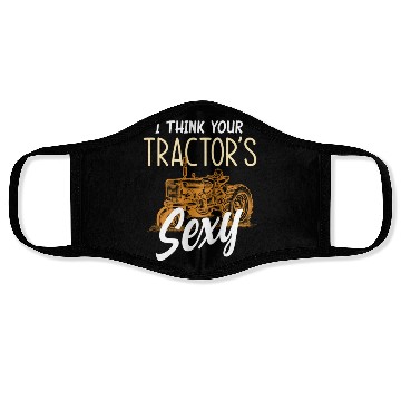 Discover Farmer Tractor Lover Face Masks