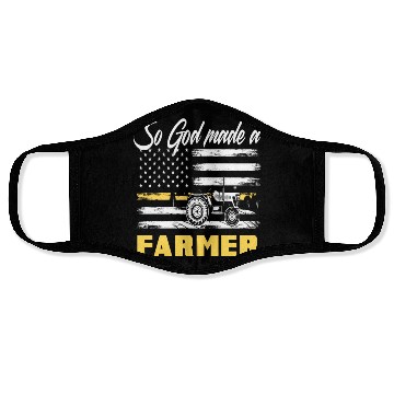 Discover American Flag Agriculture Farmer Face Masks